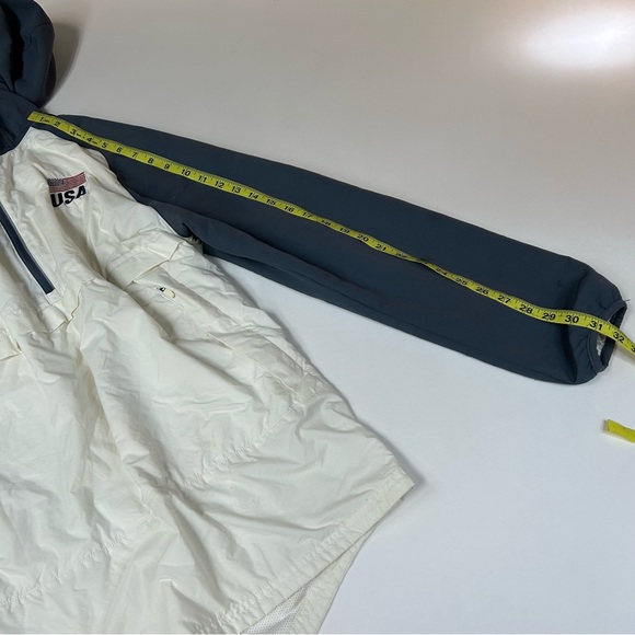 Adidas Men’s Windbreaker Lightweight Jacket Size Medium USA Gray White #2947 - Picture 4 of 11